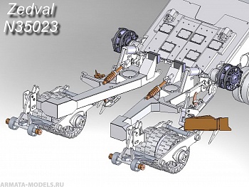 N35023 Катковый трал КМТ-7 (поздний вариант) с ножевой секцией