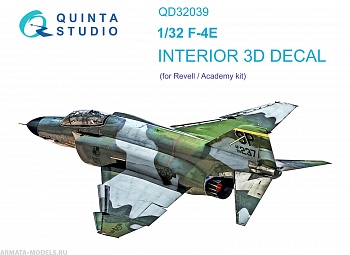 QD32039 3D Декаль интерьера кабины F-4E (Revell)
