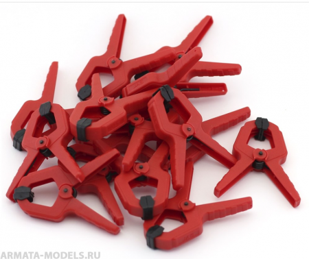 4136J Зажим пластиковый, 25 мм, набор 15 шт.