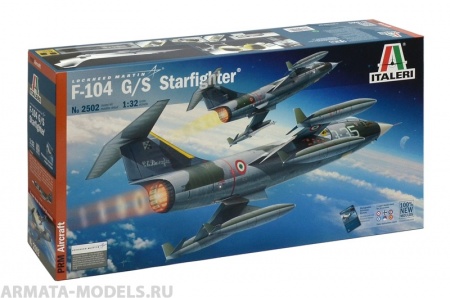 2502ИТ Самолет F-104 G/S Starfighter Italeri