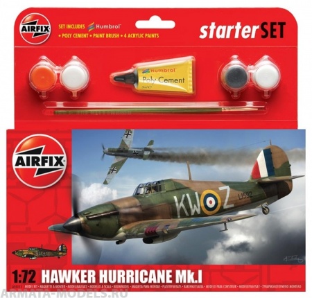 A55111 САМОЛЕТ HURRICANE Mk1 Airfix