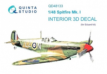 QD48133 3D Декаль интерьера кабины Spitfire Mk.I (Eduard)