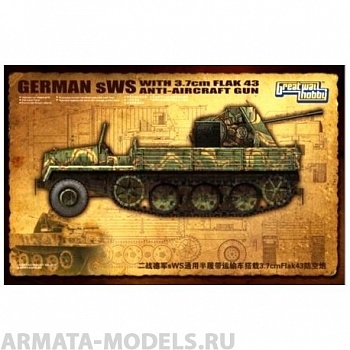L3521 Сборная модель WWII German sWS General Cargo Version with 3.7cm FlaK43
