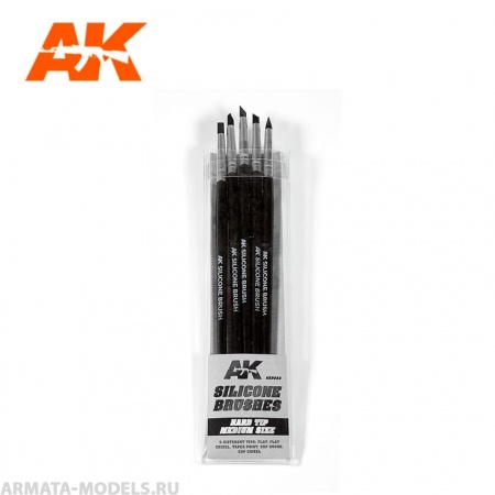 AK9088  SILICONE BRUSHES HARD TIP MEDIUM