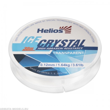 Леска ICE CRYSTAL Nylon Transparent 0,12mm/30 (HS-ICT 0,12/30) Helios