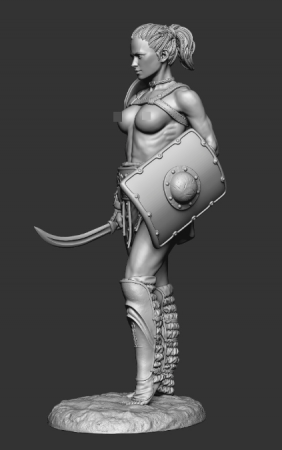 CHM-120.005. Миры Фэнтези: Гладиатриса. 120 мм. Материал -смола. Chronos Miniatures