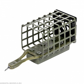 Кормушка Premier Fishing Feeder SPORT КВАДРАТ крашенная 70г( цена указана за упаковку, в количестве 10шт.)