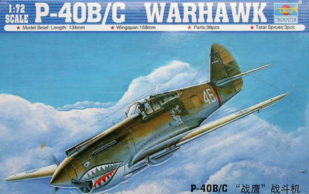 01632P Самолет P-40B/C Warhawk Trumpeter