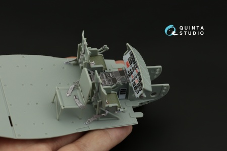 QD35049 3D Декаль интерьера кабины UH-1C (Academy)