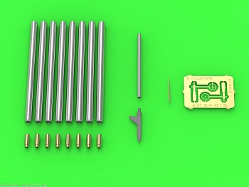 AM-24-016 P-47 Thunderbolt - набор деталей - взрывные трубы Browning .50, прицел и трубка Пито AM-24-016 P-47 Thunderbolt - набор деталей - взрывные трубы Browning .50, прицел и трубка Пито