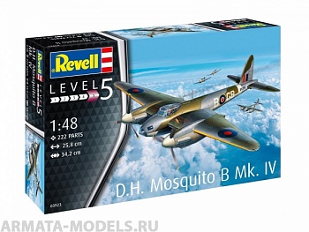 03923 Британский бомбардировщик D.H. Mosquito Bomber Mk.IV времен Второй мировой войны