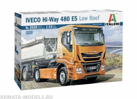 3928ИТ Грузовик IVECO HI-WAY 480 E5 LOW ROOF Italeri