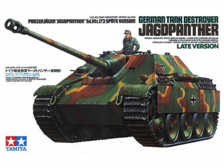 35203 Самоходное противотанковое орудие Jagdpanther, поздняя версия, с одной фигурой. Tamiya