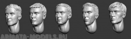 ARM356002 Головы (с волосами), №1 ARMOR35