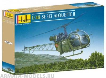 80479HL Вертолет  SE 313 Алуэтт II  (1:48) Heller