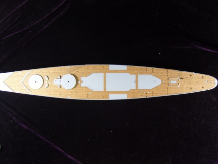 AW50017 Деревянная палуба для 1/400 Jean Bart