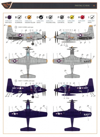 CP72005 XA2D-1 Douglas, Skyshark - CLEAR PROP Clear Prop