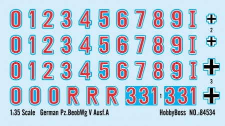 84534HB German Pz.BeobWg V Ausf.A Hobby Boss