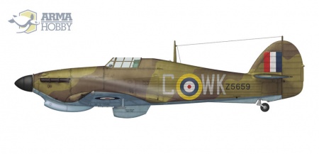 AH70044 Hawker Hurricane Mk.IIb Trop с Arma Hobby