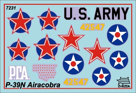 7231 Самолет Аэрокобра Звезда