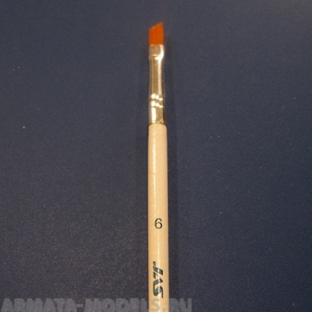 3636 Кисть из синтетического волоса, ретушная № 6