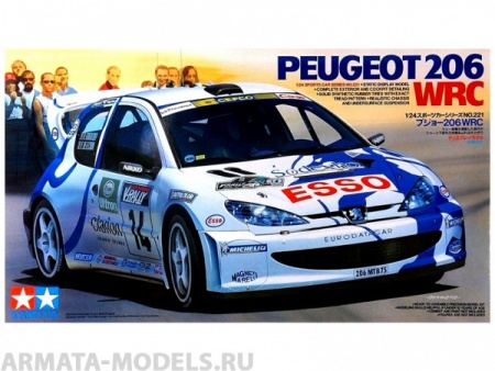 24221 Peugeot 206WRC Tamiya 24221 Peugeot 206WRC Tamiya