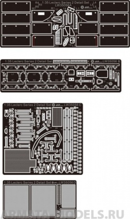 LW35056 Leclerc series 2 detail set -Tamiya