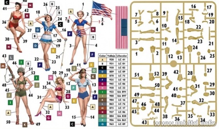 Набор фигурок MB35183 Пинап Master Box (MB)