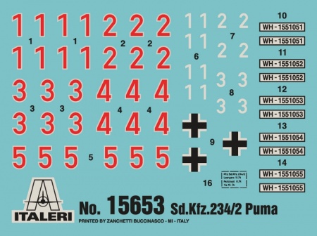 15653ИТ 2-я МИРОВАЯ: БРОНЕМАШИНА Sd.Kfz.234/2 Italeri