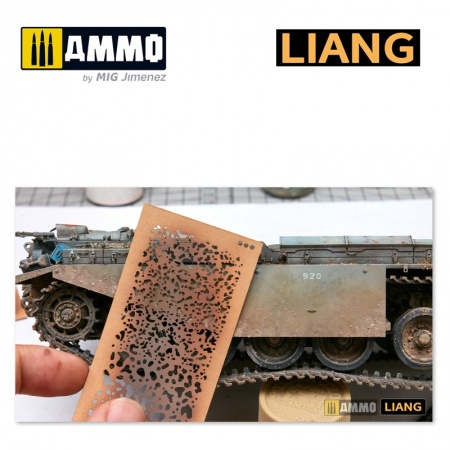 LIANG-0001 Набор трафаретов Weathering Airbursh Stencils