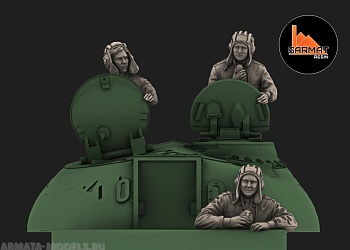 Srms35005 Советский танковый экипаж 1970е-1980е (Не для свободной продажи)