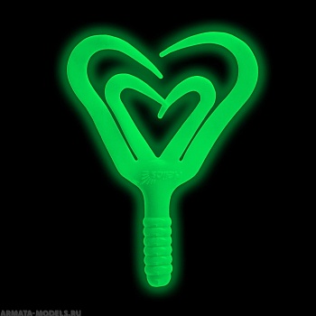 Твистер Credo Four Tail 3,35"/8,5 см Phosphorus 10шт. (HS-20-041) Helios