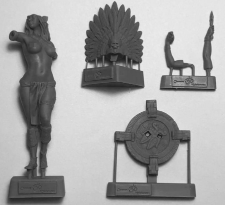 CHM-90.005. Миры Фэнтези: Жрица. 90 мм. Материал - смола. Chronos Miniatures