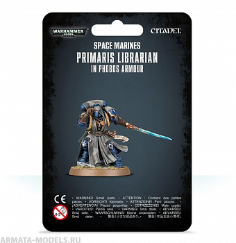 48-67GW Набор Космодесант. Примарис-Библиарий в броне Фобос (Space Marines. Primaris Librarian in Phobos Armour)