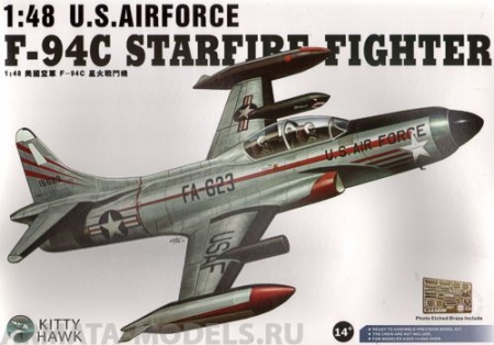 KH80101 Самолет F-94C Starfire Fighter US Airforce Kitty Hawk