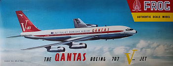 368 Сборная модель самолета Boeing 707 Qantas
