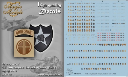 MM35044 US Army Badges & Insignia. Modern. Part 1