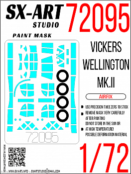 72095SX Окрасочная маска Vickers Wellington Mk.II (Airfix) 72095SX Окрасочная маска Vickers Wellington Mk.II (Airfix)