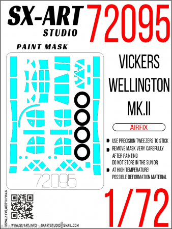 72095SX Окрасочная маска Vickers Wellington Mk.II (Airfix)