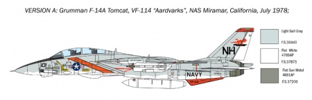 1414ИТ Самолет F-14 TOMCAT (10013160/050320/0115752, ИТАЛИЯ ) Italeri