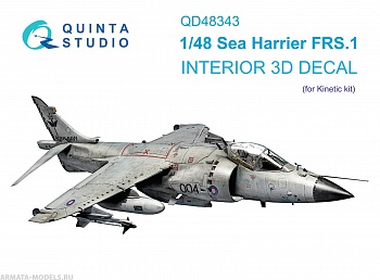 QD48343 3D Декаль интерьера кабины Sea Harrier FRS.1 (Kinetic)