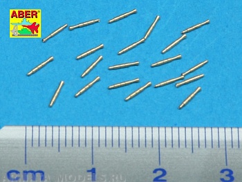 ABR-1:350-L-22  Дополнения для  Set of 20 pcs QF 2-pdr 40 mm Mk.VIII “Pom Pom” barrels for Royal Navy ships для  1/350 ABR-1:350-L-22  Дополнения для  Set of 20 pcs QF 2-pdr 40 mm Mk.VIII “Pom Pom” barrels for Royal Navy ships для  1/350