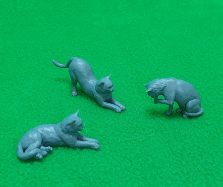 6040 кошки набор 3 шт масштаб 1:12 СВ Модель