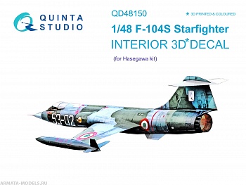 QD48150 3D Декаль интерьера кабины F-104S (Hasegawa)
