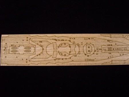 AW20011 Деревянная палуба для IJN Mutsu 1943