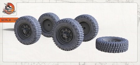 smk43002 Колеса Mud Terrain под нагрузкой Seal Model Kit