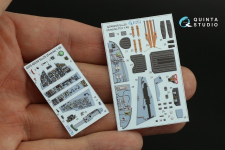 QD48249 3D Декаль интерьера кабины Су-25 (Звезда)