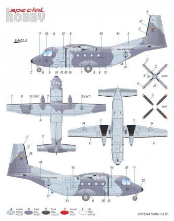 SH72344 CASA C-212-100 Special Hobby