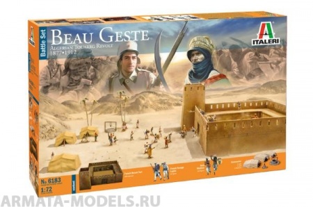 6183ИТ ДИОРАМА BEAU GESTE: восстание алжирских туарегов Italeri