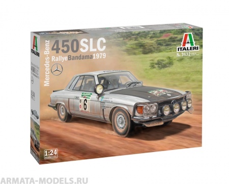3632ИТ Автомобиль Mercedes-Benz 450SLC Rallye Bandama 1979 Italeri